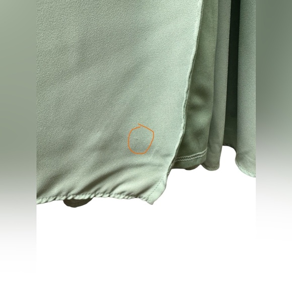 Show Me Your Mumu Hacienda off the shoulder maxi dress, silver sage crisp, small - Picture 9 of 11